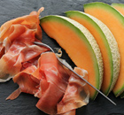 Schinken und Melone, bayerisch international Schinken und Melone, bayerisch international